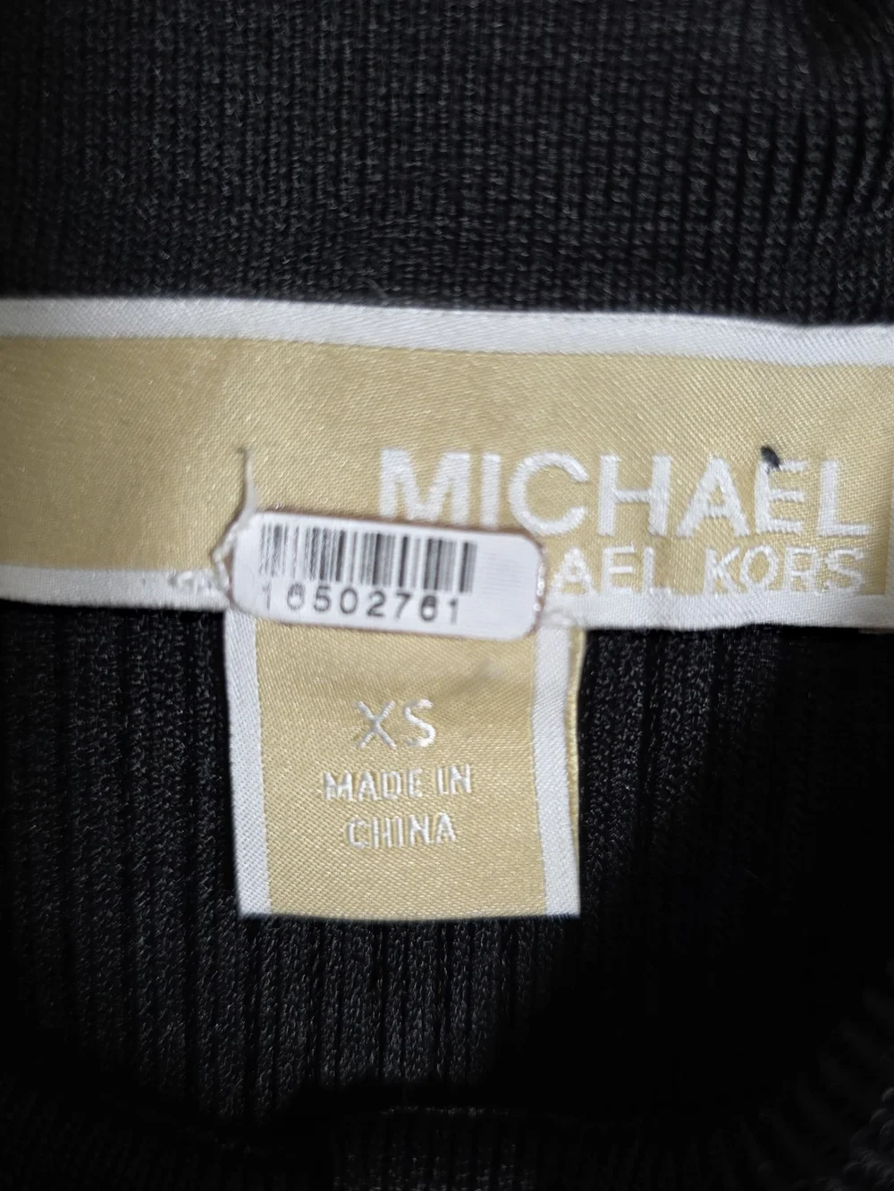 MICHAEL KORS BLACK POLO MIDI DRESS SIZE XS MSRP $185